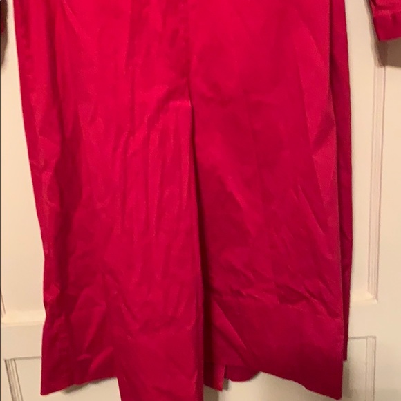 ANTHROPOLOGIE PREMISE BUTTON DOWN SHIRT DRESS BELT RED SZ 2 - Picture 5 of 8